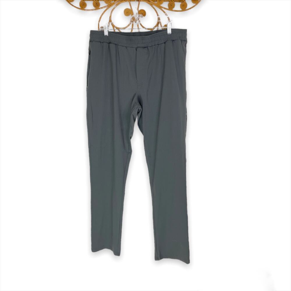 Stoic men's gray pull on pants sz 36x32